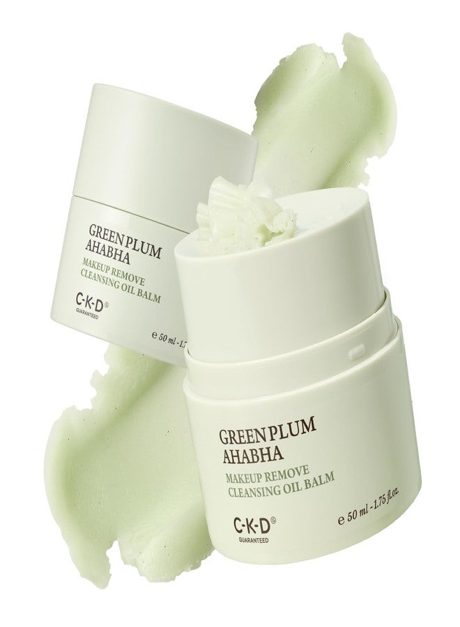CKD Guaranteed CKD Green Plum AHA·BHA Grinding Cleansing Oil Balm - Sherbet Balm Korean Cleanser for Makeup, Sebum & Blackhead Removal. Exfoliating with 4-Acid Complex for All types of Skin. 1.75 fl oz - Image 1